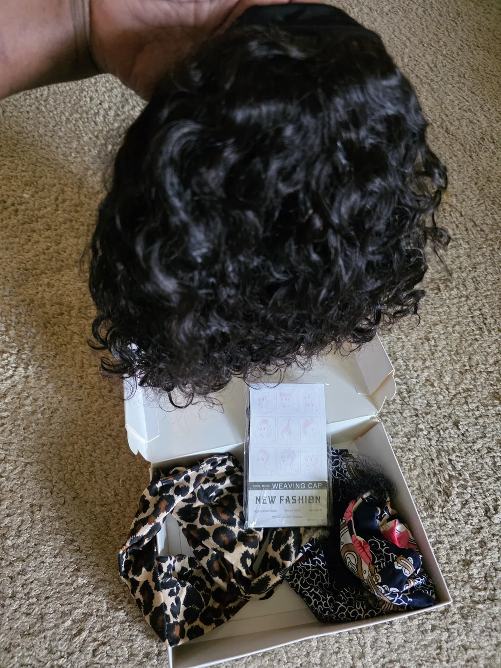 Black Curly Women’s Hair Wig - Natural Wave